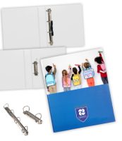 Carpeta con anillas personalizada para colegios