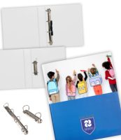 Carpeta con anillas personalizada para colegios